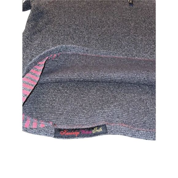 Robert Graham Men's Gray Pullover 1/4 Zip Sweater Size L 100% Cotton Pre-owned - Picture 4 of 8